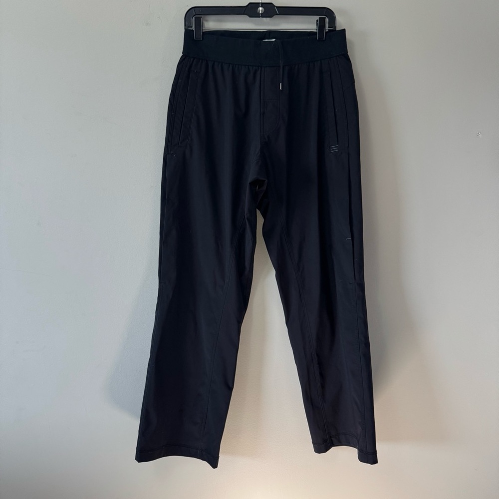 lululemon athletica Men's Black Wet Dry Warm Pant Medium Octagon logo